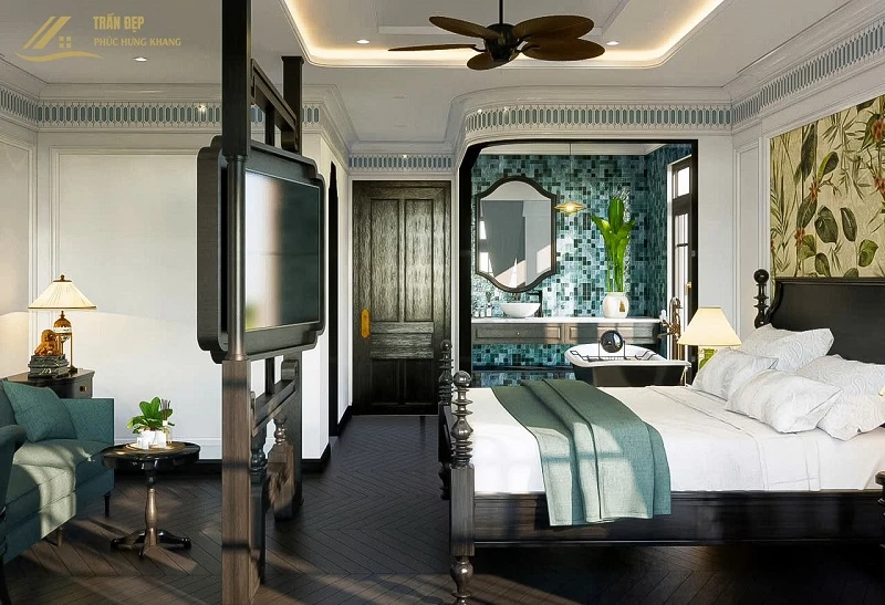 Trần thạch cao phòng nghỉ của La Charm Ninh Bình