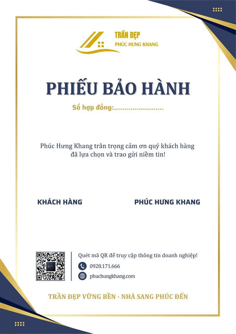 Phiếu bảo hành phúc hưng khang 1