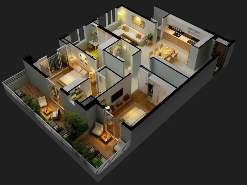 Lên concept ý tưởng thiết kế nội thất 2D, 3D